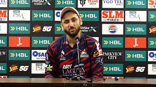 Salman Ali Agha Press Conference Karachi Kings Vs Islamabad United Match 25 Hbl Psl 11 Mzb1K