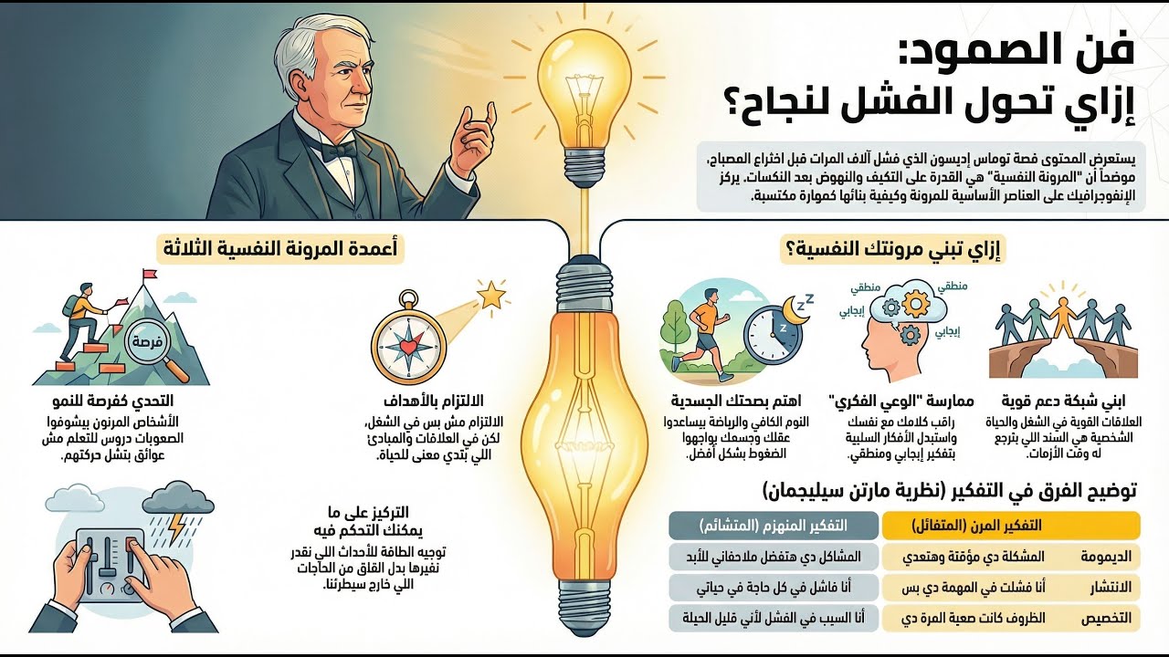 قوّي عضلة المرونة النفسية بتغيير طريقة تفكيرك