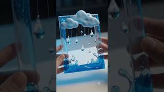 ☁️🌧️ DIY Paper Cloud Rain Craft | Easy Paper Decoration