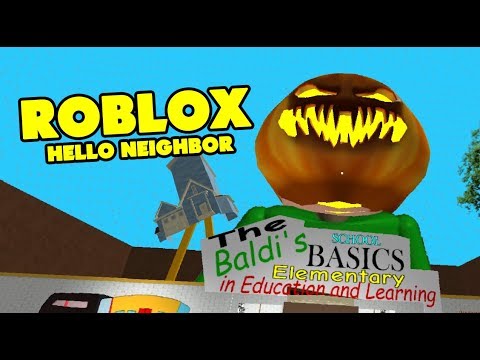 Baldi Exe Halloween Update Roblox Hello Neighbor Youtube - baldiexe roblox