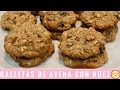 GALLETAS DE AVENA CON NUEZ Y PASAS/ Receta Facil 🍪