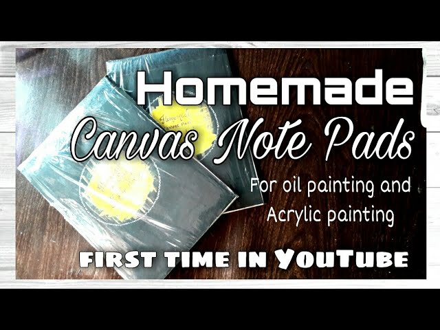 Homemade Canvas Paper/Diy Canvas paper/How to make Canvas paper at