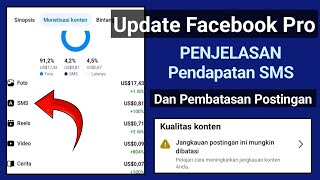 Update Facebook Pendapatan Sms Monetisasi Konten Fb Postingan Teks Batasi