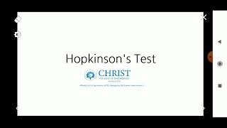 Hopkinson's Test | Module 3 | DCMT | KTU