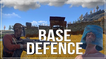 Rust - Base Defense - Raided Over An M249? (Best Moments)