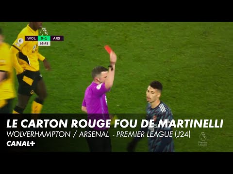 Double carton jaune sur la même action ! Wolverhampton / Arsenal - Premier League (J24)