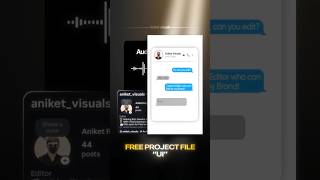 Need the project file? Then check out the Telegram Channel – Link in Description @aniket_visuals