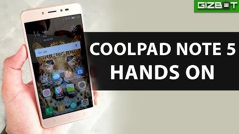 Coolpad Note 5 Hands On - GIZBOT