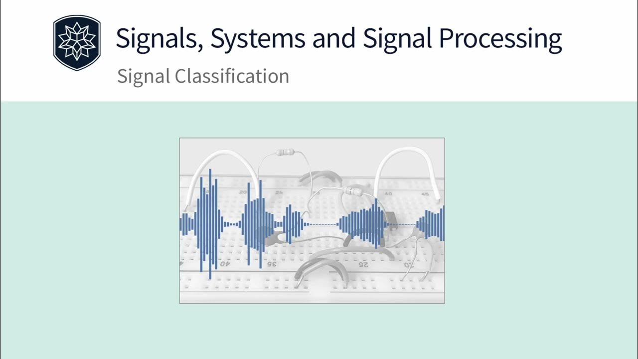 Lesson 2. Signal Classification - YouTube