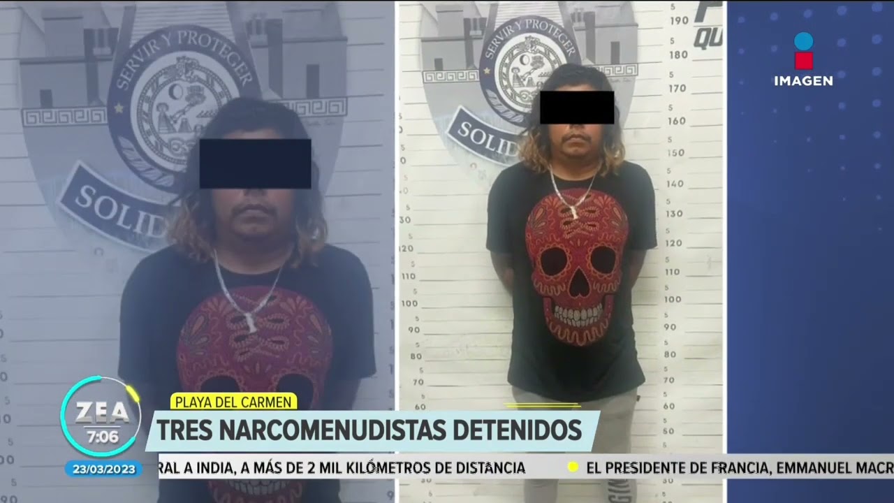 Detienen a tres hombres por narcomenudeo y portación de armas en Playa del Carmen | Francisco Zea