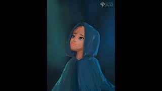 🎨 Creating Captivating Art: Dramatic Lighting and Cape Magic! 🌙✨ #creativeprocess #digitalpainting
