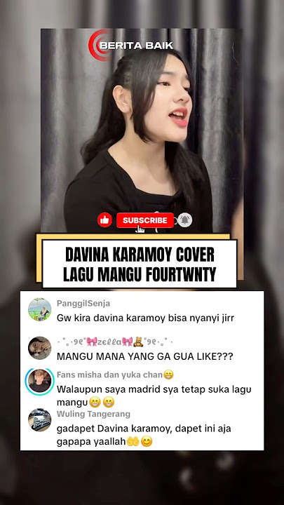 DAVINA KARAMOY COVER LAGU MANGU FOURTWNTY. #shorts #musik #music #cover #song