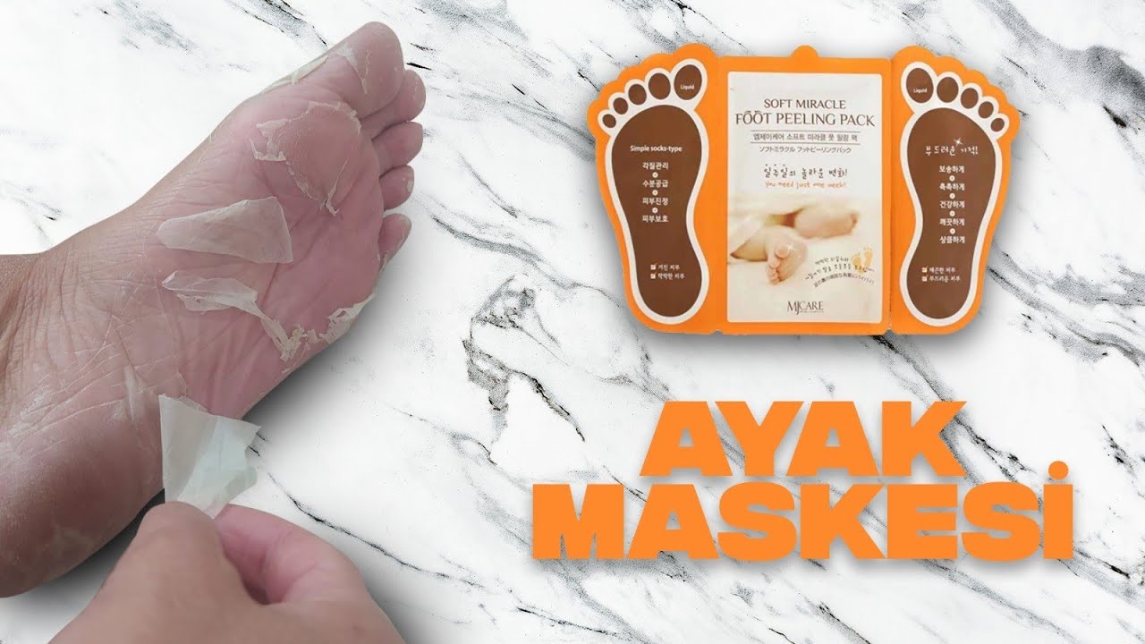 Ayak maskesi tüm derileri soydu 😀mjcare miracle peeling pack ayak maskesi  - YouTube