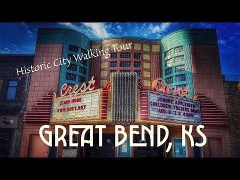 Great Bend, KS  | A 4K City Walking Tour