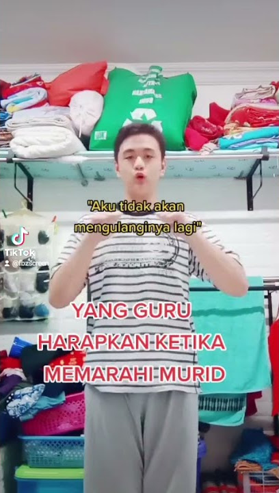 Yang guru harapkan ketika memarahi murid | TikTok Indonesia