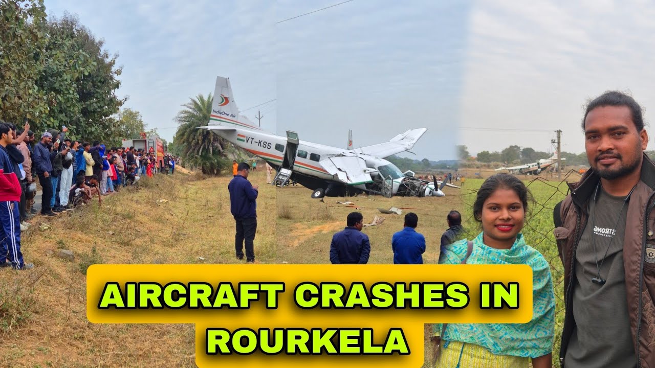 Rourkela news, Airplane crash in jolda // by- Sawan ekka