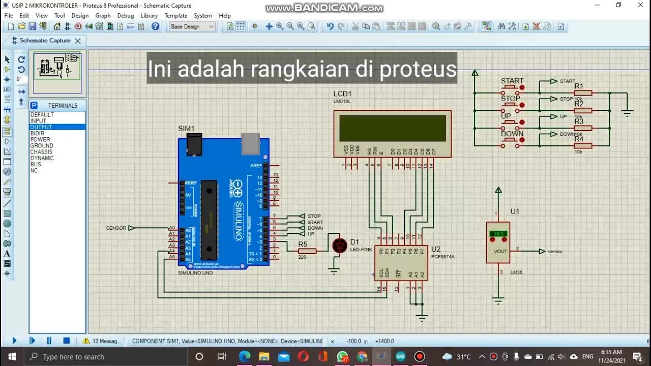 Baby Incubator Simulation in Proteus - YouTube