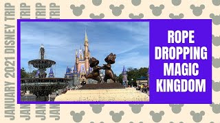 Rope Dropping Magic Kingdom | January 2021 Disney World Trip