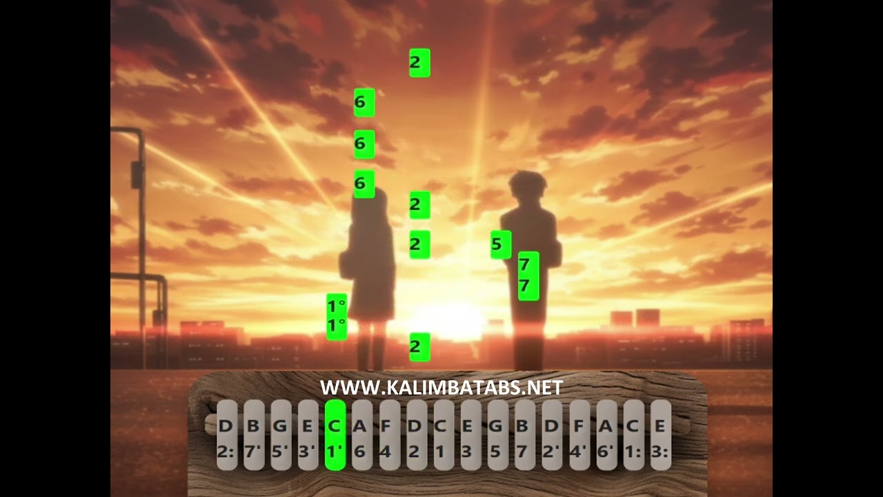 IA - Lost Time Memory | Easy Kalimba Tutorial