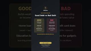 Good debt vs Bad debt