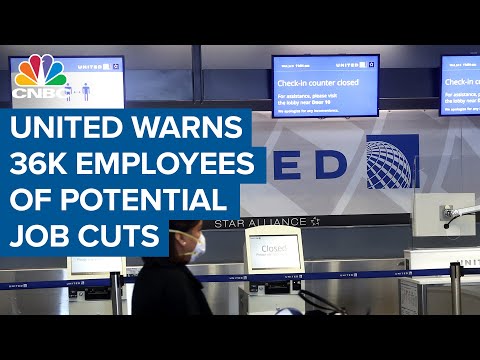 United Airlines warns 36,000 employees of potential job cuts