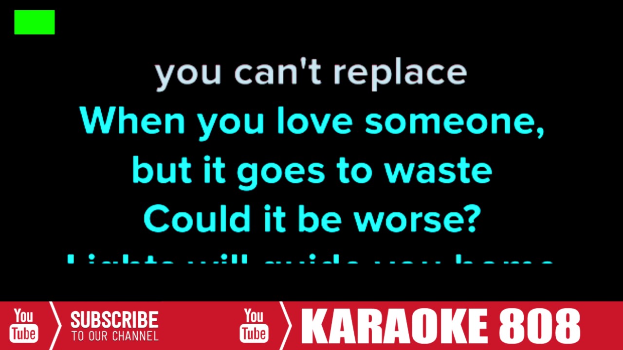 Fix You Lyrics Coldplay Acoustic Versions Karaoke 808 YouTube