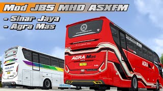 Sinar Jaya & Agra Mas. Livery Mod Jb5 Mhd Asxfm. Bussid