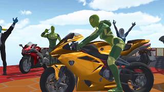 Superhero Bike Stunt GT Racing - Mega Ramp Games screenshot 1