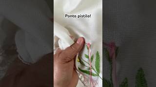 Passo a passo ponto pistilo! #bordadolivre #artesanato #hadmade  #pistilo #bordadoàmão  #ensinar