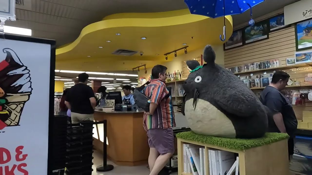 Checking out the Kinokuniya Bookstore