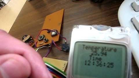 Arduino nokia lcd 3310 temperature and time