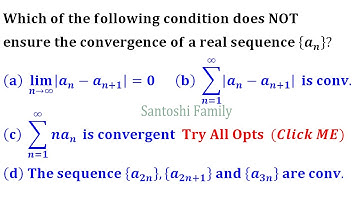 Cauchy Sequence Convergent Series D