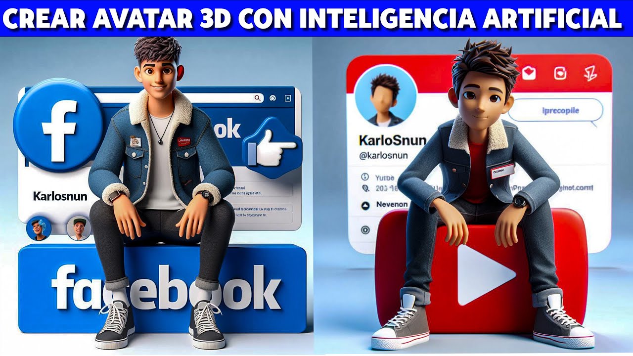 CREA TU AVATAR 3D para REDES SOCIALES con IA (Gratis) - YouTube