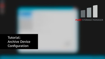 PoINT Storage Manager - Tutorial 3: Archive Device Configuration [ENG]