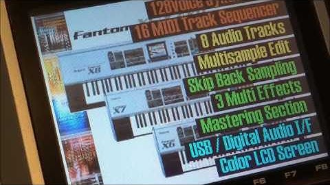 Roland Fantom X7 demo tunes (Audio track expansion)