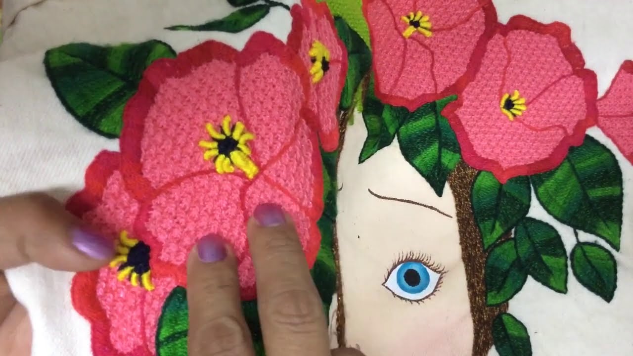 257.-Puntadas fantasia de relleno para flores de carita de niña 1/2