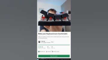 Keycap tilting kits on Kickstarter