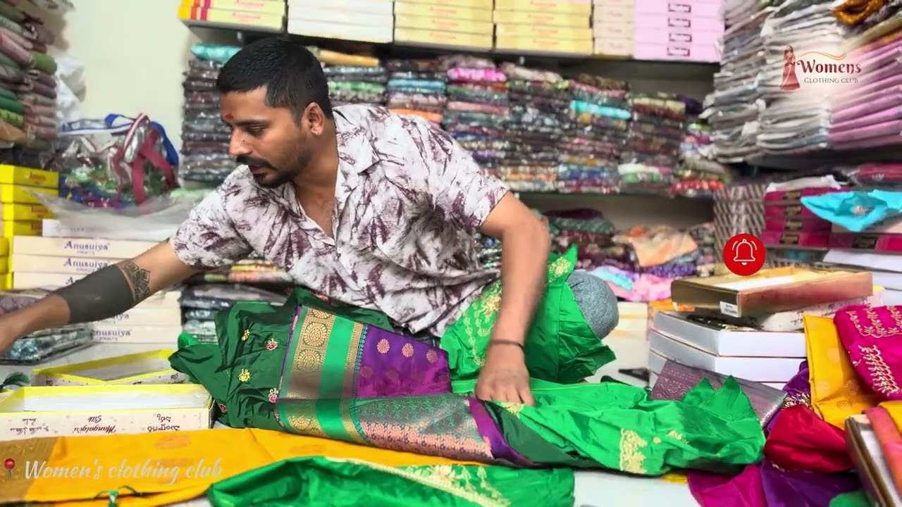 Combo offer￼ embroidery work blouses an￼d ￼ Pattu sarees