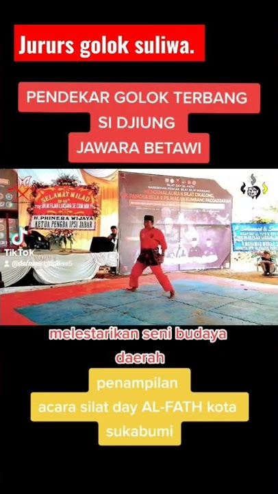 jurus golok suliwa| SI DJIUNG PENDEKAR GOLOK TERBANG BETAWI