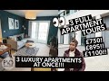 Touring 3 CITY CENTRE Rental Apartments. Studio, 1 & 2 Bed from £750 per month! FULL APARTMENT Tour