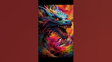 Colorful Dragonz Ai - Digital Concept Art created with MidJourney by FynePrynt #aiart #midjourney
