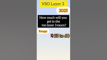 vso layer 3 update ‼️❓How much will you get in the vso layer 3 exam?#vso#vso layer 3#results