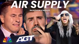 Very Amazing Voice Singing Air Supply Made Judges Crying Hysterically | America's Got Talent