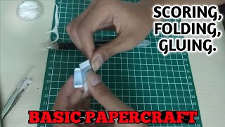 TIPS PAPERCRAFT - Scoring, Folding, Gluing Paper Basic