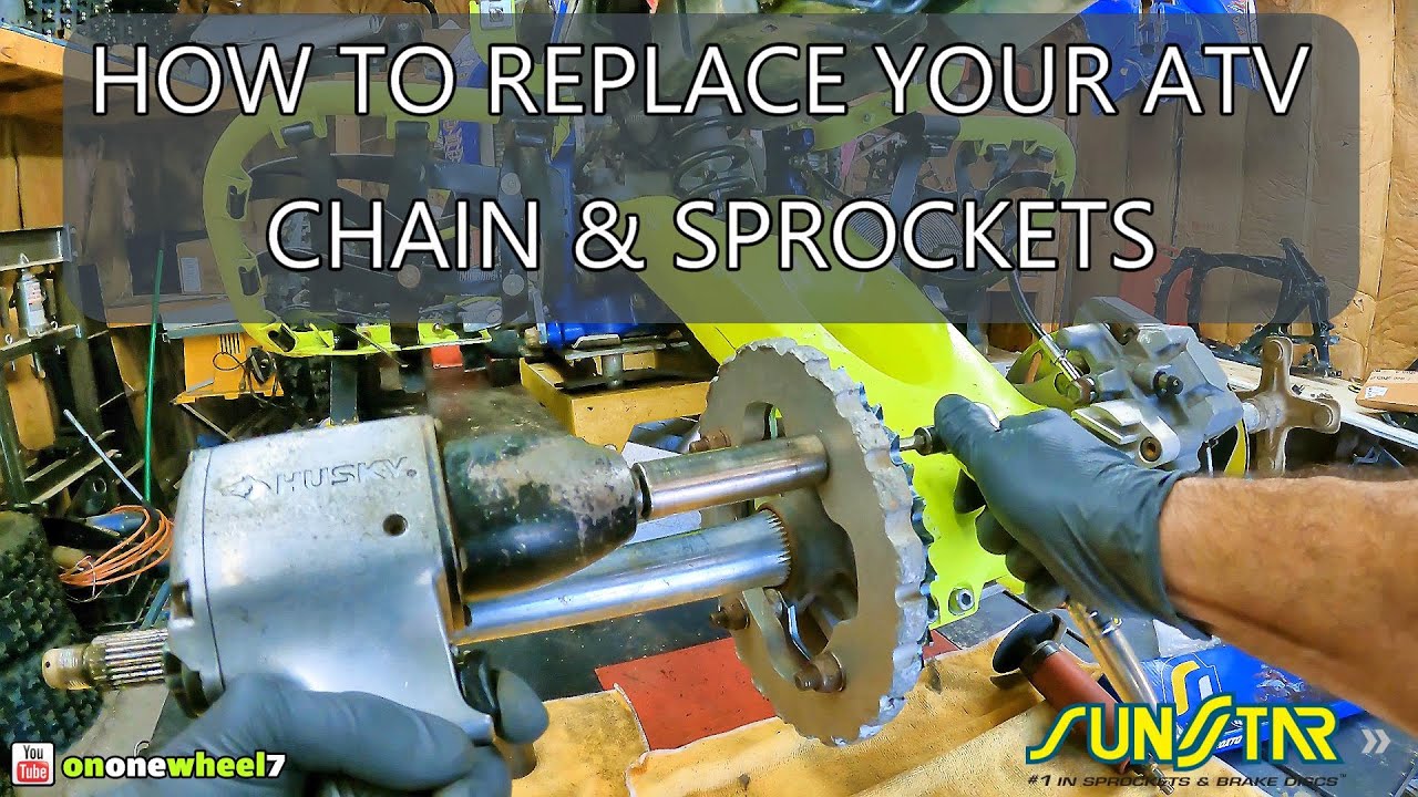 HOW TO REPLACE YOUR ATV CHAIN AND SPROCKETS - YAMAHA YFZ450r - YouTube