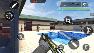 OPS Strike Arena Gameplay In Swimming pool FPS Shooting Game 🎮