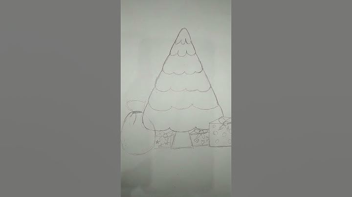 Рисуем ёлку/🎄 Ёлка с подарками/ за 5 минут
