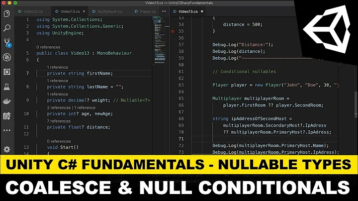 Unity C# Fundamentals - Default Values, Nullable Types, Coalesce and nullable-conditional operator