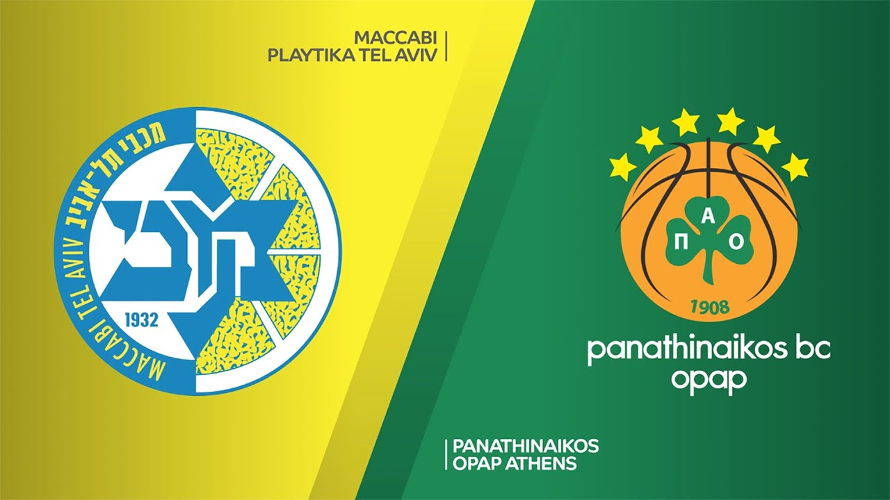 Maccabi Playtika Tel Aviv - Panathinaikos OPAP Athens Highlights EuroLeague, RS Round 16