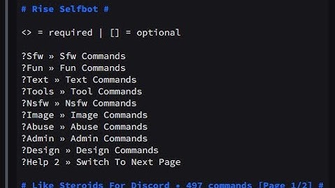 Rise Selfbot [450+ Commands] [Free NITRO] [2024]
